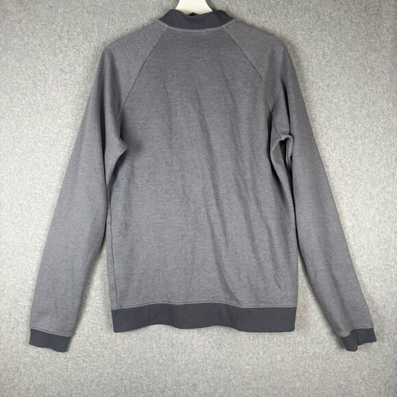 Under Armour Mens Size Large Fitted Full Zip Front Performance Jacket Gray Black - Picture 7 of 8